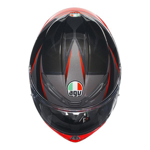 AGV K6 S Slashcut Black/Red