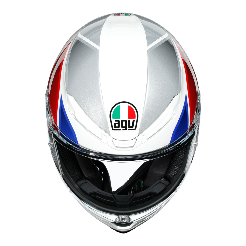 AGV K6 Hyphen White/Red/Blue