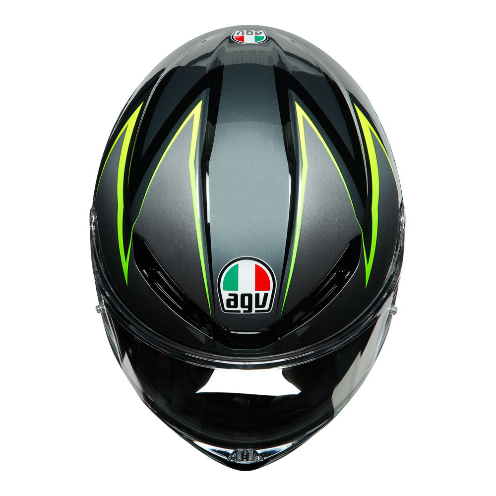 AGV K6 Flash Grey/Black/Lime