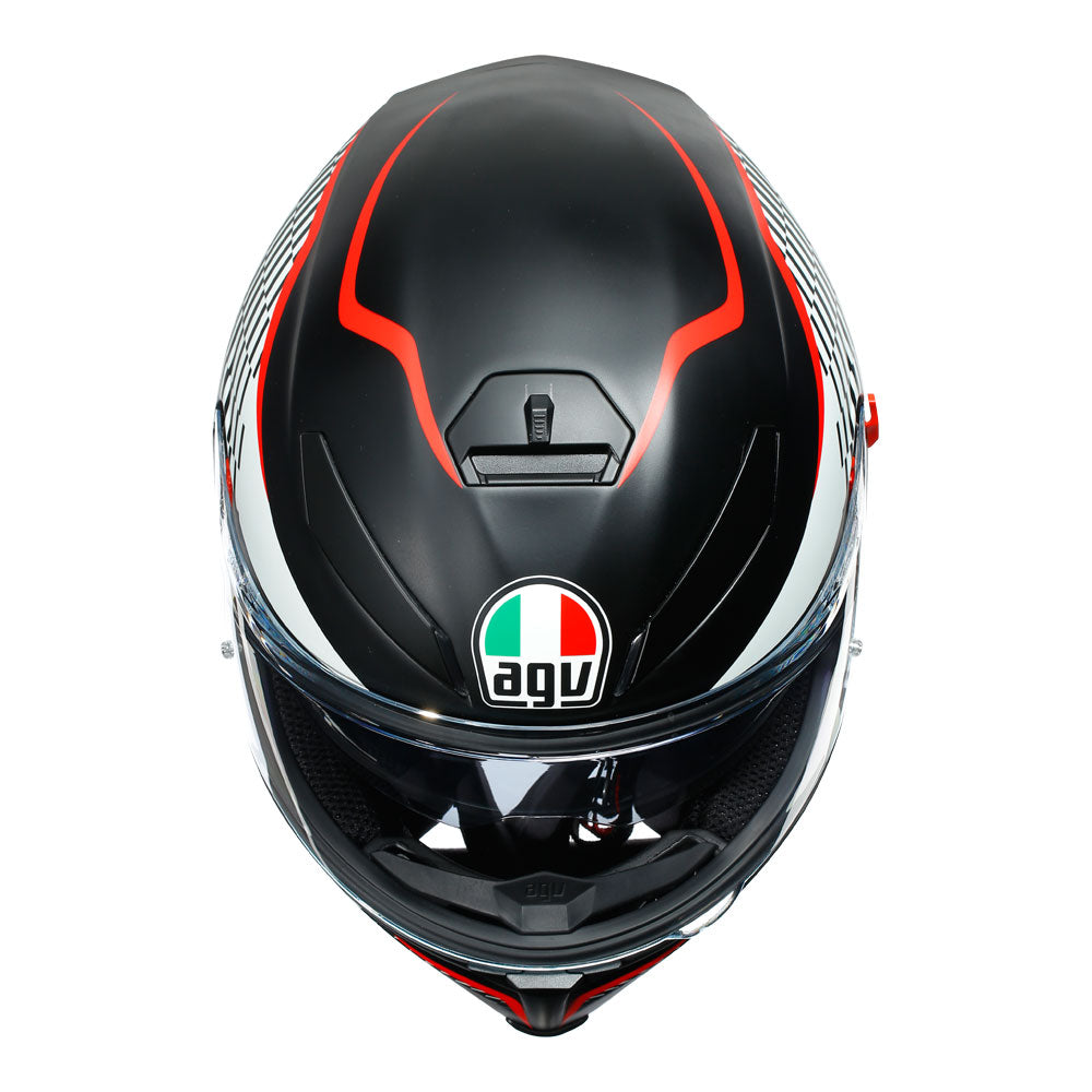 AGV K5 S Thunder Matt Black/White/Red