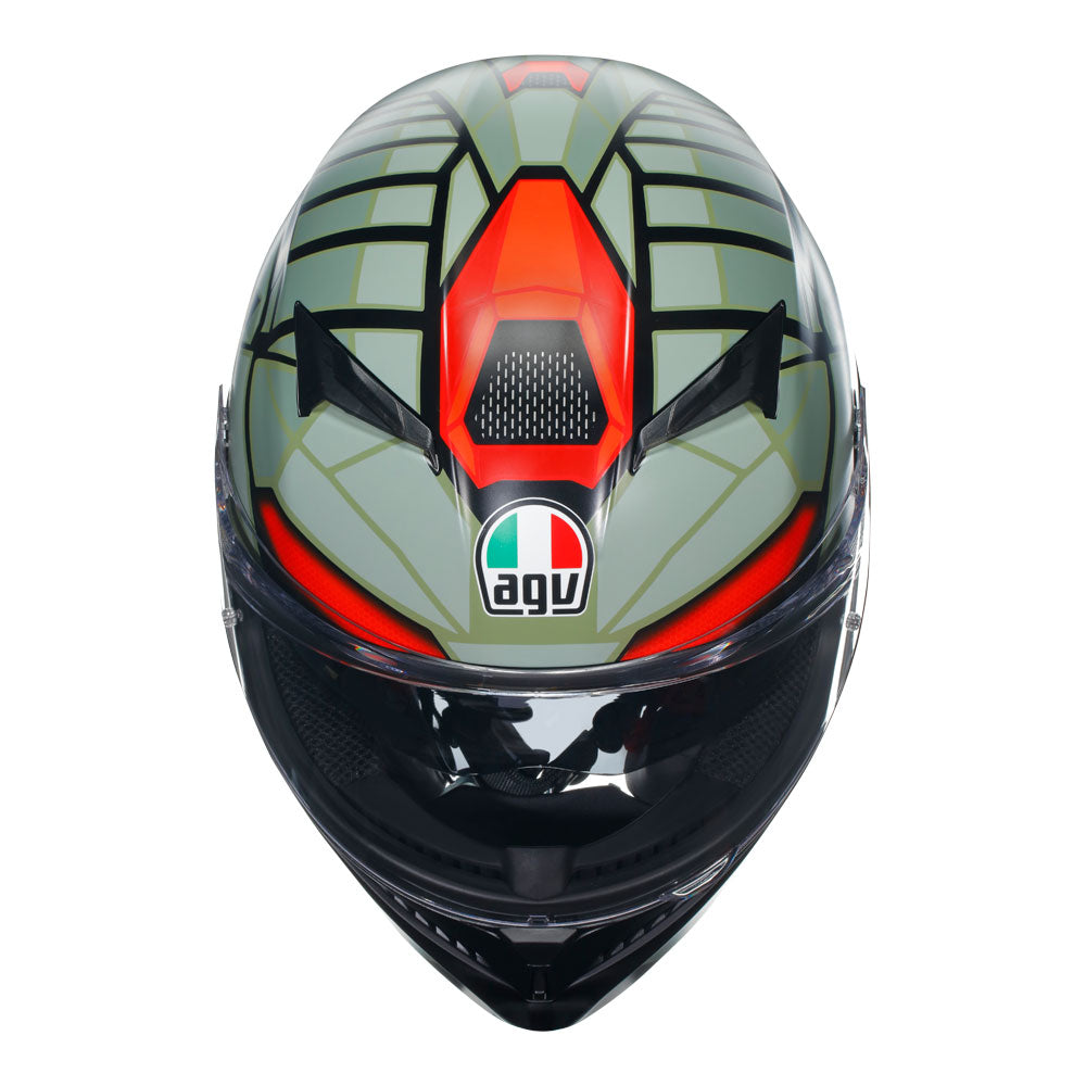 AGV K3 Decept Matt Black Green Red