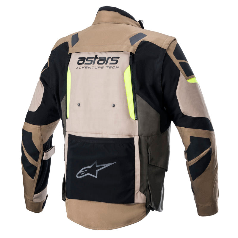 ALPINESTARS HALO DRYSTAR ADVENTURE JACKET KHAKI/SAND/FLURO YELLOW