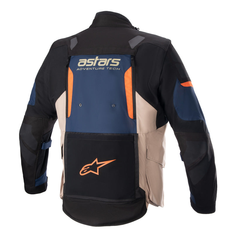 ALPINESTARS HALO DRYSTAR ADVENTURE JACKET DARKBLUE DARKHAKI FLAMEORANGE