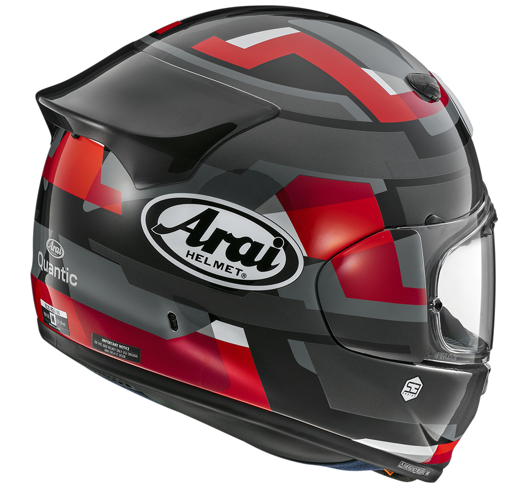 Arai Quantic Abstract Full Face Helmet - Red