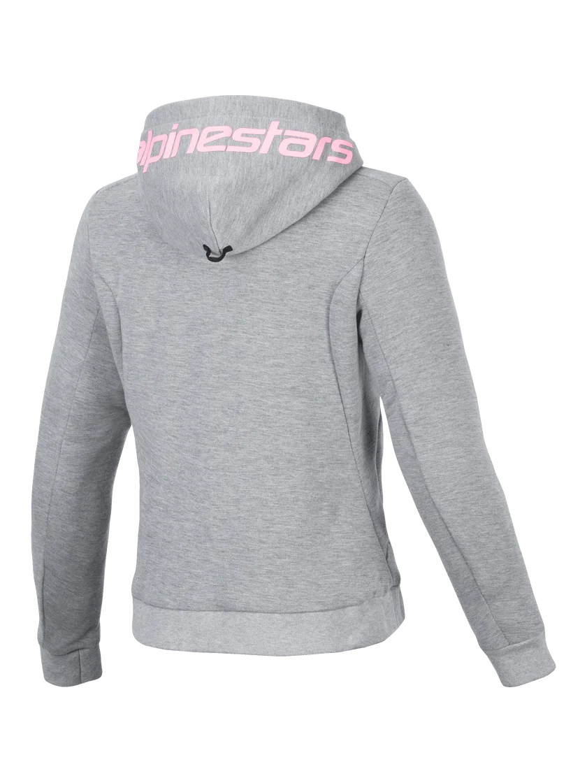 ALPINESTARS WOMENS CHROME V2 SPORT HODDIE - Grey/Fluro Pink