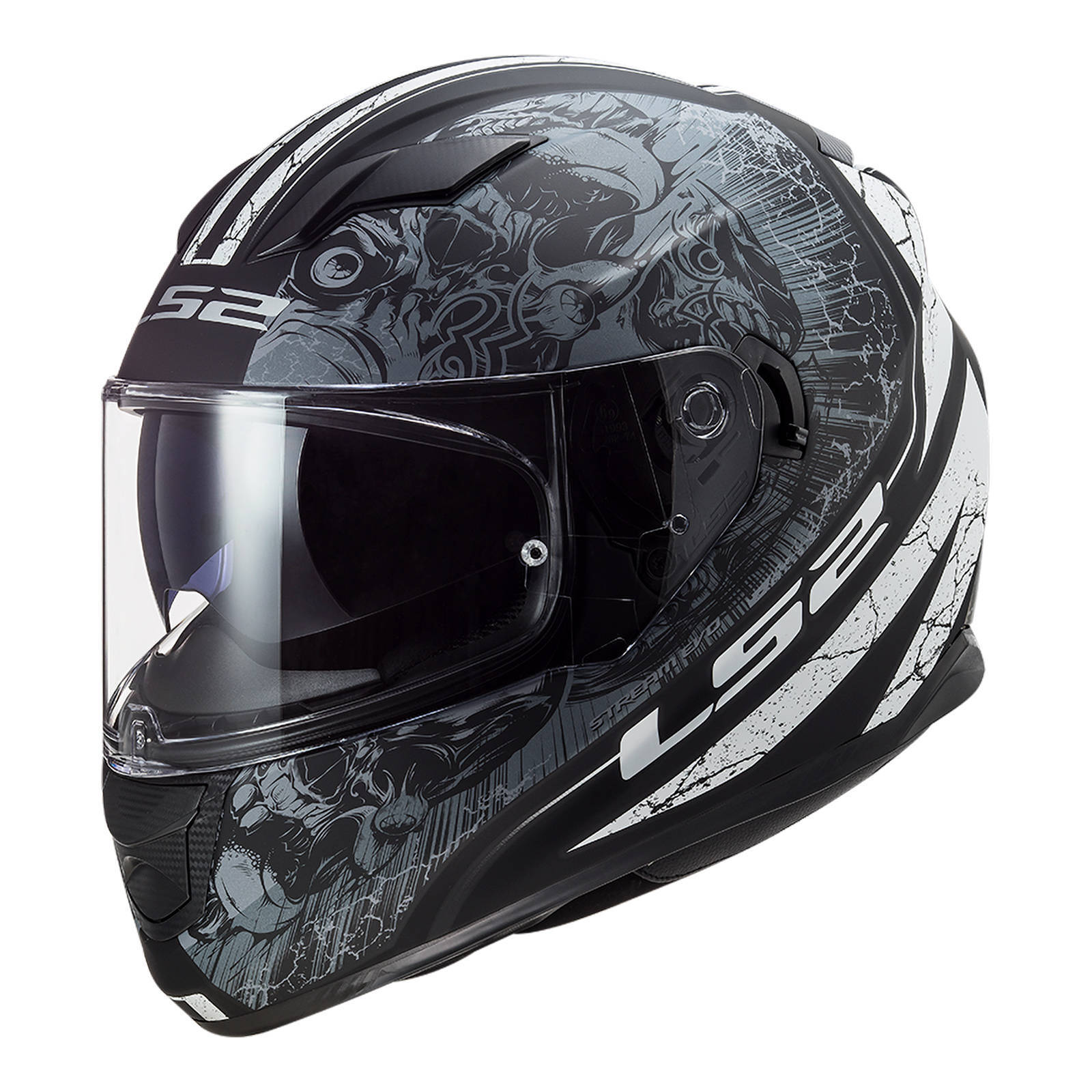 LS2 FF320 Stream Evo Throne Helmet Matte Black Titanium