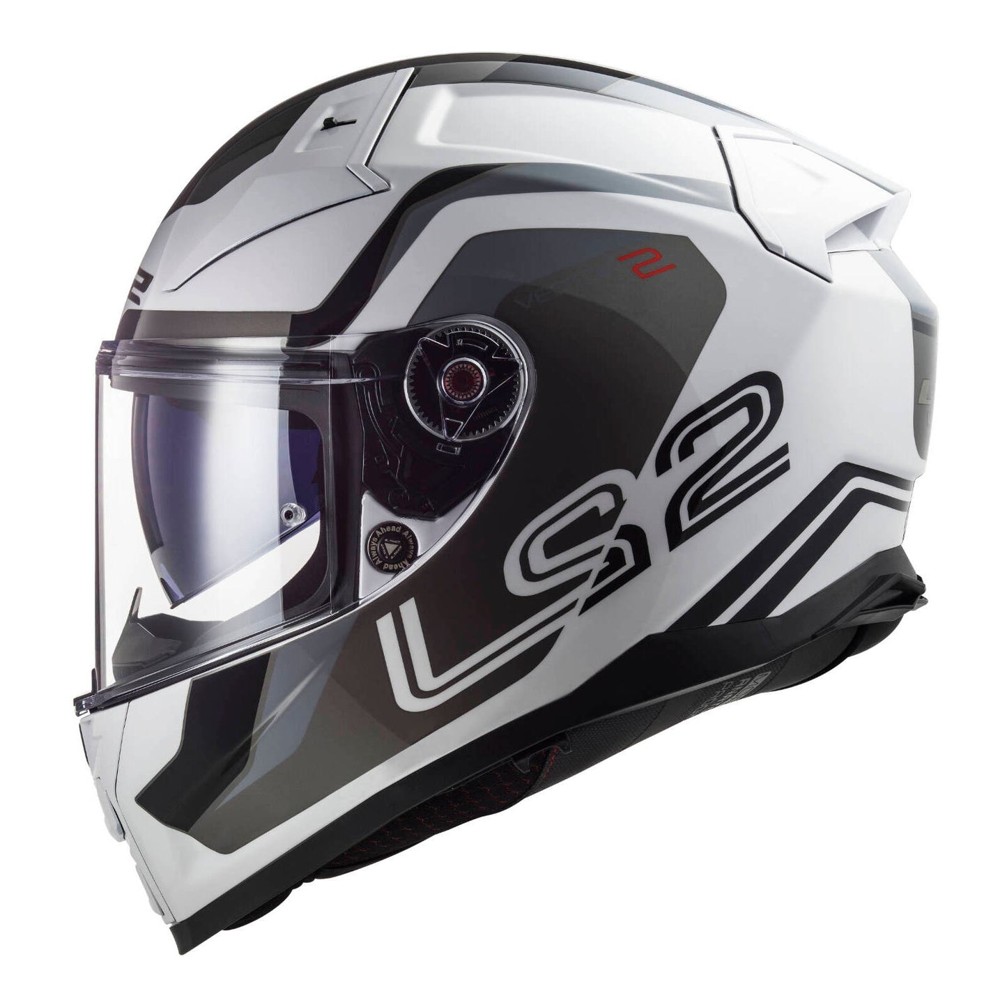 LS2 FF811 Vector II Metric Helmet - White / Titanium / Silver