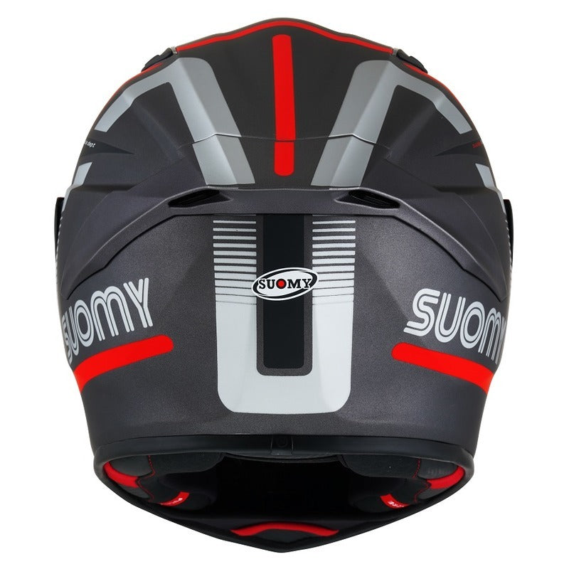 Suomy TRACK-1 E06 NINETY SEVEN Gun Metal / RED