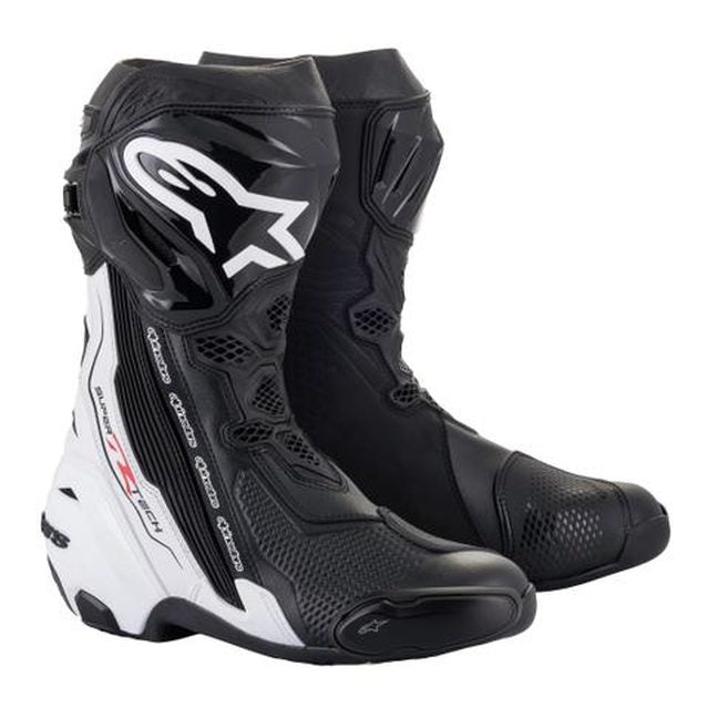 ALPINESTARS SUPERTECH R V2 BOOT BLACK WHITE