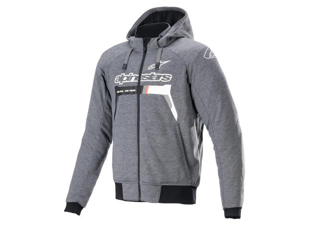 ALPINESTARS CHROME IGNITION HOODIE GREY WHITE