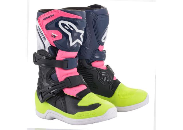 ALPINESTARS TECH 3S KIDS DARK BLUE PINK WHITE