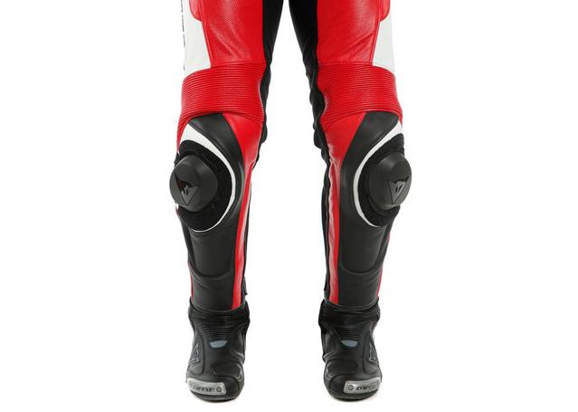 DAINESE ASSEN 2 1PC PERFORATED SUIT WHITE RED BLACK