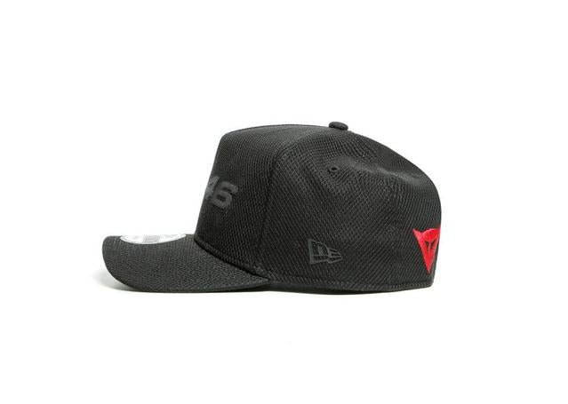DAINESE CASUAL 9FORTY VR46 CAP BLACK FLURO YELLOW