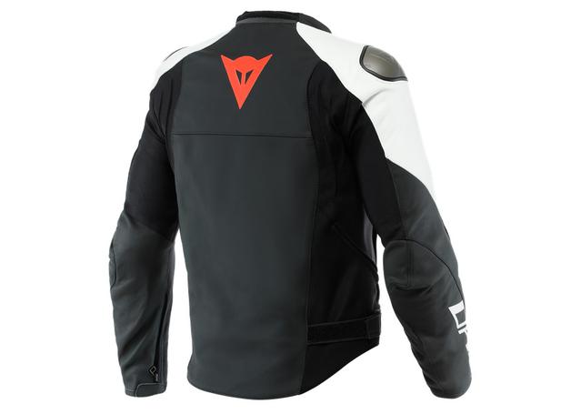 DAINESE SPORTIVA LEATHER JACKET BLACK WHITE