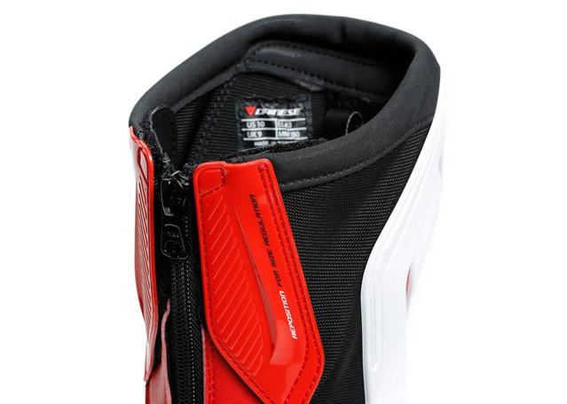DAINESE TORQUE 3 OUT BOOTS BLACK WHITE LAVA RED