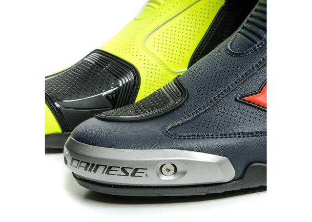 DAINESE AXIAL D1 VALENTINO REPLICA BOOTS FLURO YELLOW BLUE