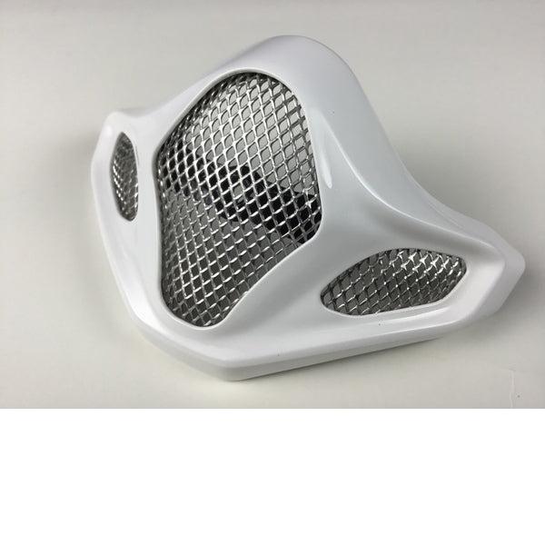 Arai VX-Pro4 Chinbar Exterior Vent Cap With Grill - Meta-Shine White