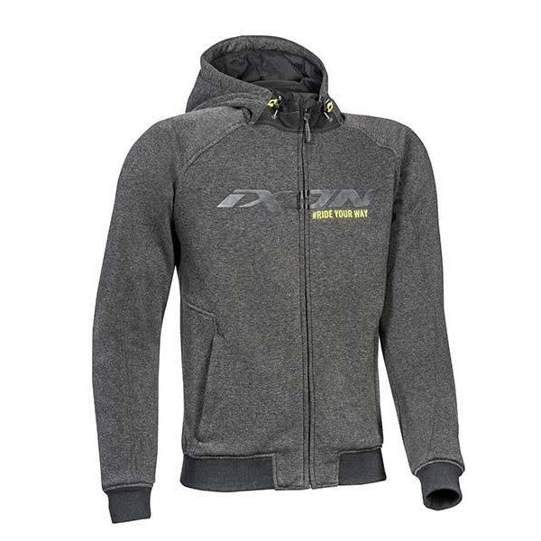 Ixon Palermo Anthracite Black Yellow Hoodie