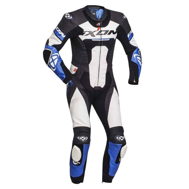 Ixon Jackal Black White Blue 1 Piece Suit