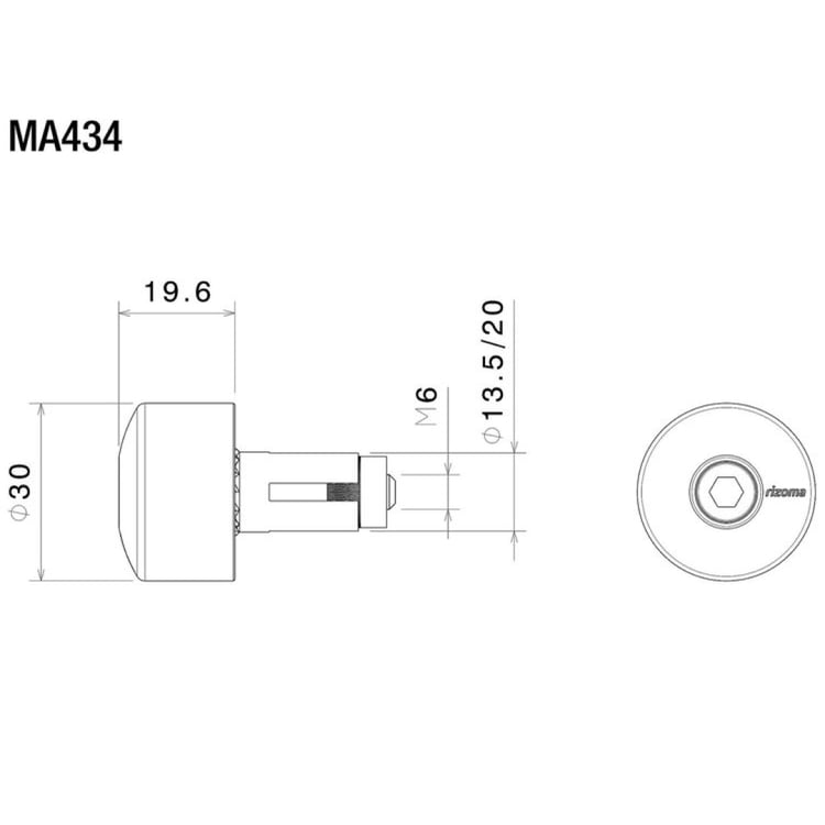 Rizoma "PRO" Bar Mount Adapter