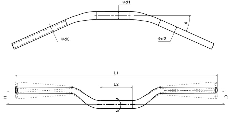 Rizoma Conical Aluminum Handlebar