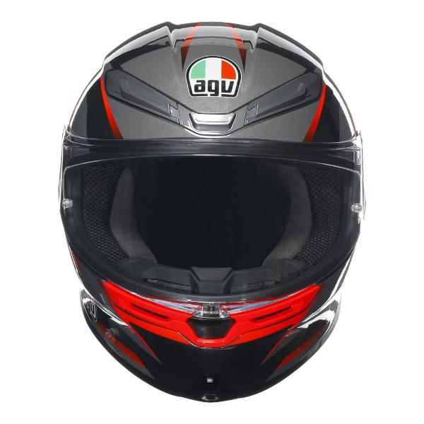 AGV K6 S Slashcut Black/Red