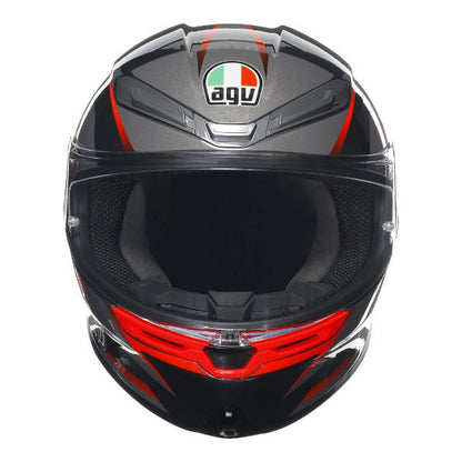 AGV K6 S Slashcut Black/Red