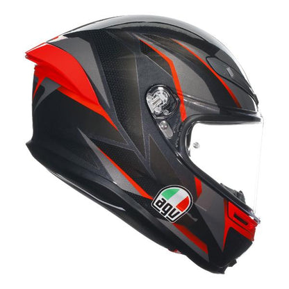 AGV K6 S Slashcut Black/Red