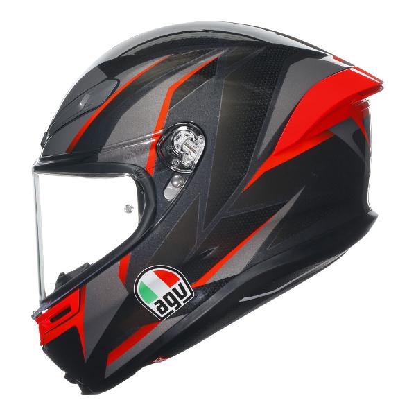 AGV K6 S Slashcut Black/Red