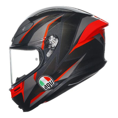 AGV K6 S Slashcut Black/Red