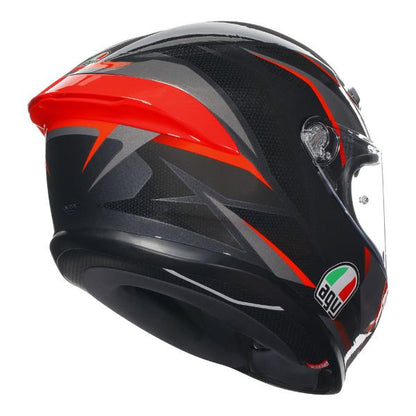 AGV K6 S Slashcut Black/Red