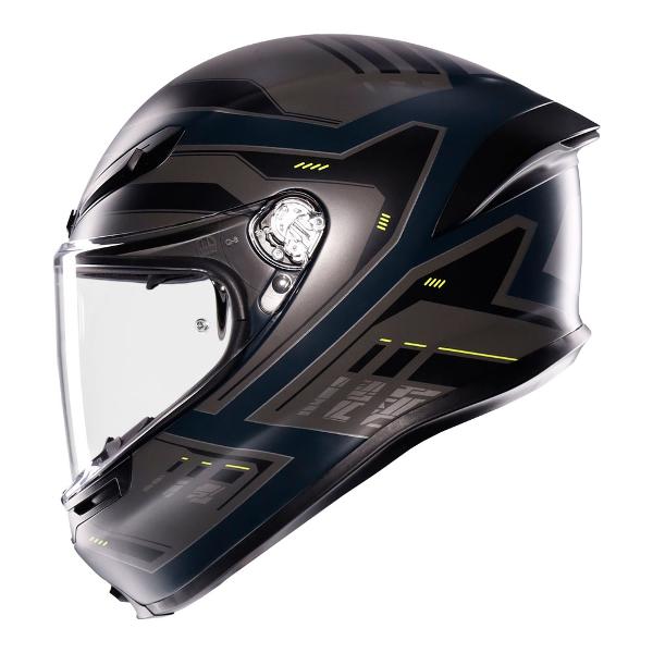 AGV K6 S Enhance Matt Grey/Fluro Yellow