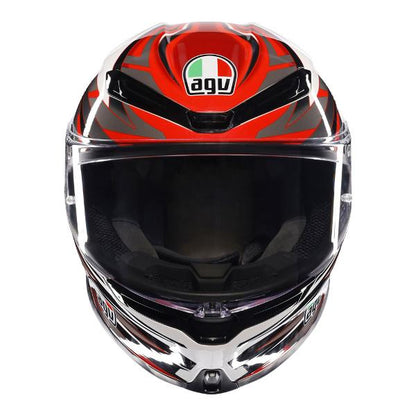 AGV K6 S Reeval White/Red/Grey