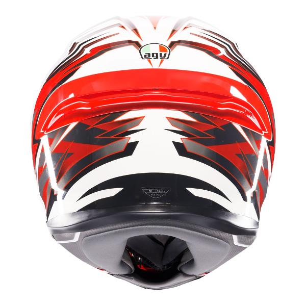 AGV K6 S Reeval White/Red/Grey