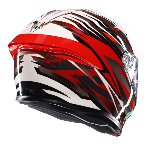 AGV K6 S Reeval White/Red/Grey