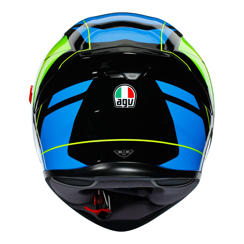 AGV K5 S  Core Black/Cyan/Yellow Fluo