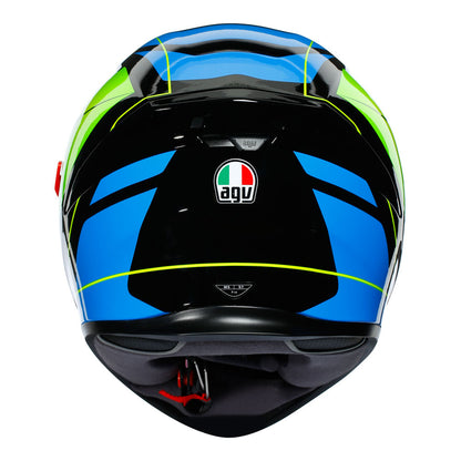 AGV K5 S  Core Black/Cyan/Yellow Fluo