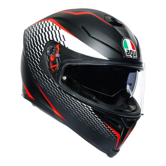 AGV K5 S  Thunder Matt Black/White/Red