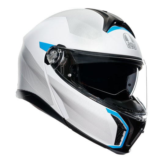 AGV Tourmodular  Frequency Light Grey/Blue