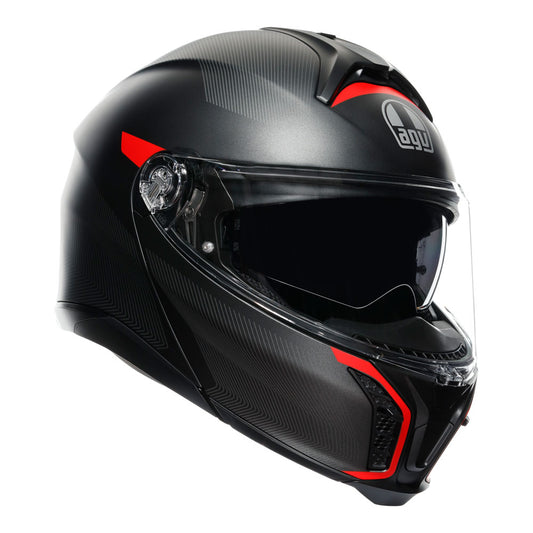 AGV Tourmodular  Frequency Matt Gunmetal/Red