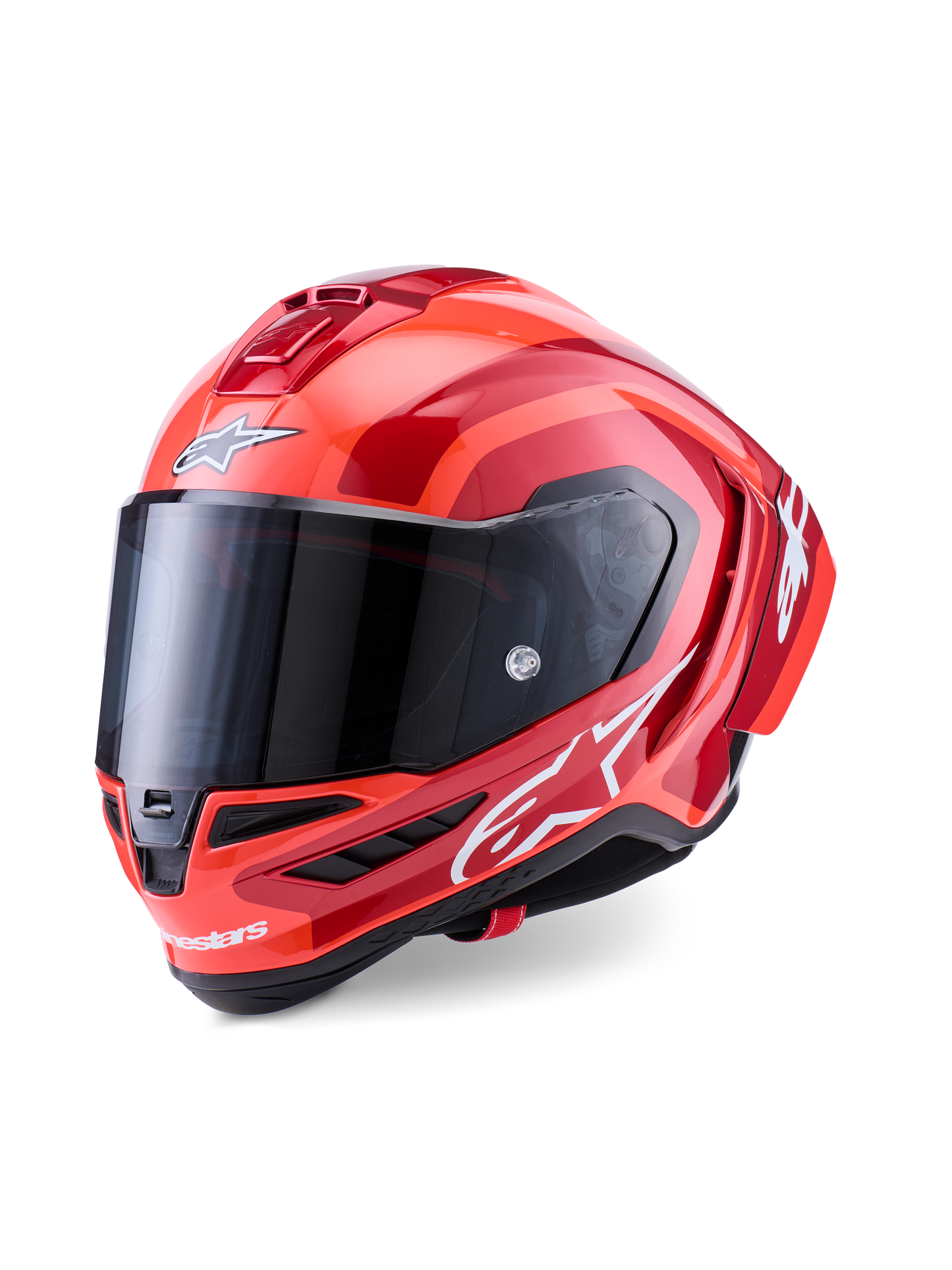 Alpinestars SUPERTECH SR10 ARIUS HELMET ECE06/DOT /FIM BLACK WHITE DOUBLE RED GLOSS