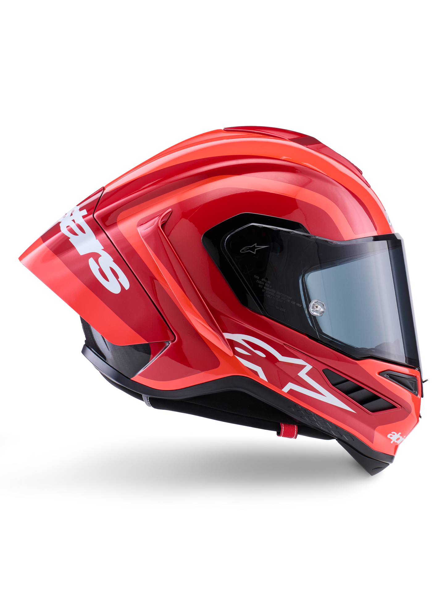 Alpinestars SUPERTECH SR10 ARIUS HELMET ECE06/DOT /FIM BLACK WHITE DOUBLE RED GLOSS