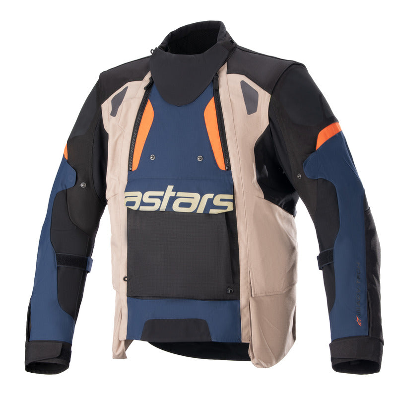 ALPINESTARS HALO DRYSTAR ADVENTURE JACKET DARKBLUE DARKHAKI FLAMEORANGE