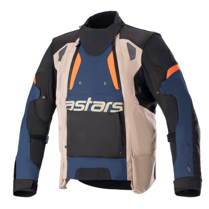 ALPINESTARS HALO DRYSTAR ADVENTURE JACKET DARKBLUE DARKHAKI FLAMEORANGE