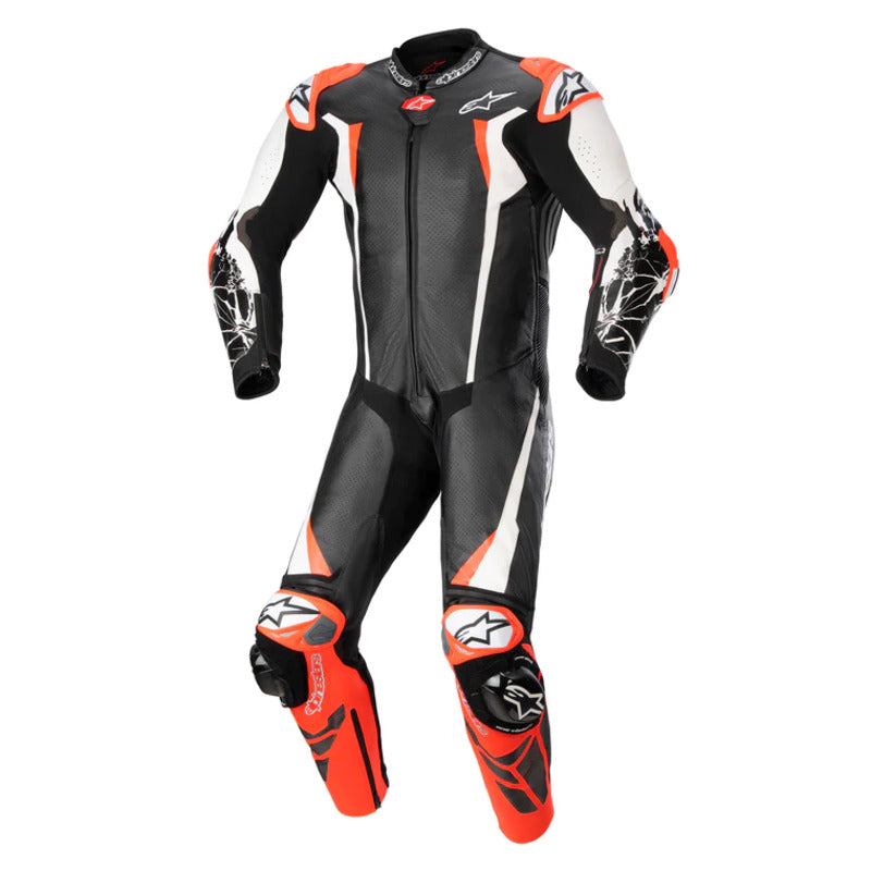 Alpinestars Racing Absolute V2 1 PC SUIT BLACK/WHITE/RED/FLURO