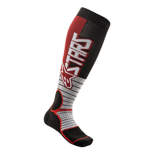 MX PRO SOCK | RED BURGUNDY BLACK