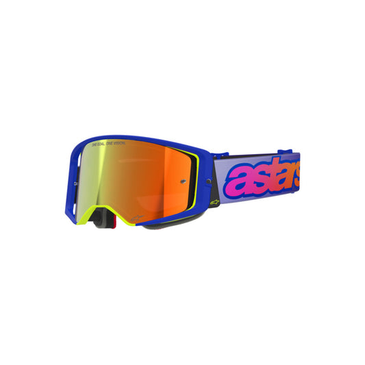 (MX26) SUPERTECH VISTA GOGGLE | BLUE YELLOW PURPLE (7285) | MIRROR RED LENS