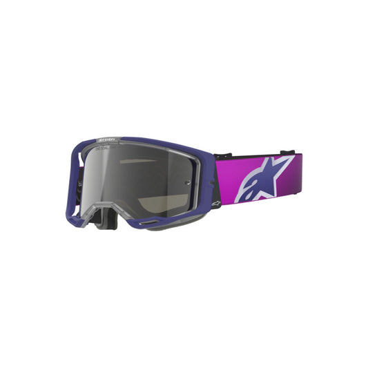 (MX26) VISION 8 CORP GOGGLE | PURPLE LIGHT-GRAY (3153) | MIRROR SILVER LENS