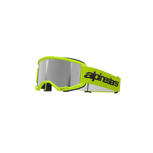 VISION 3 WORDMARK GOGGLE | FLURO YELLOW (5299) | MIRROR SILVER LENS