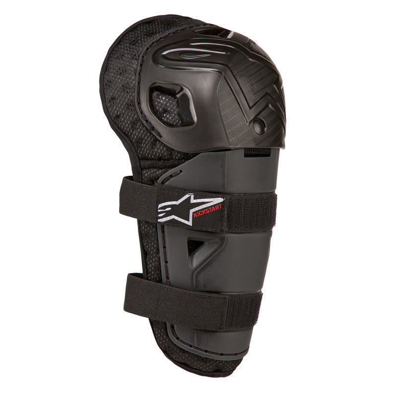 BIONIC ACTION KICKSTART KNEE GUARD | BLACK RED (0013)